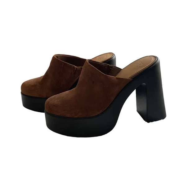 GB Gianni Bini Suede Platform Clog NWT - Picture 2 of 11